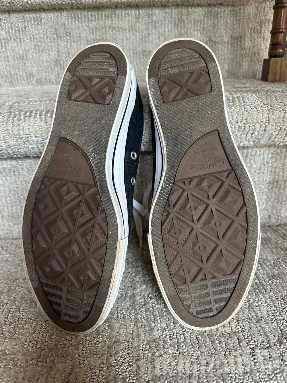 Converse Black and White Low-Top Canvas Sneakers - Picture 3 of 5